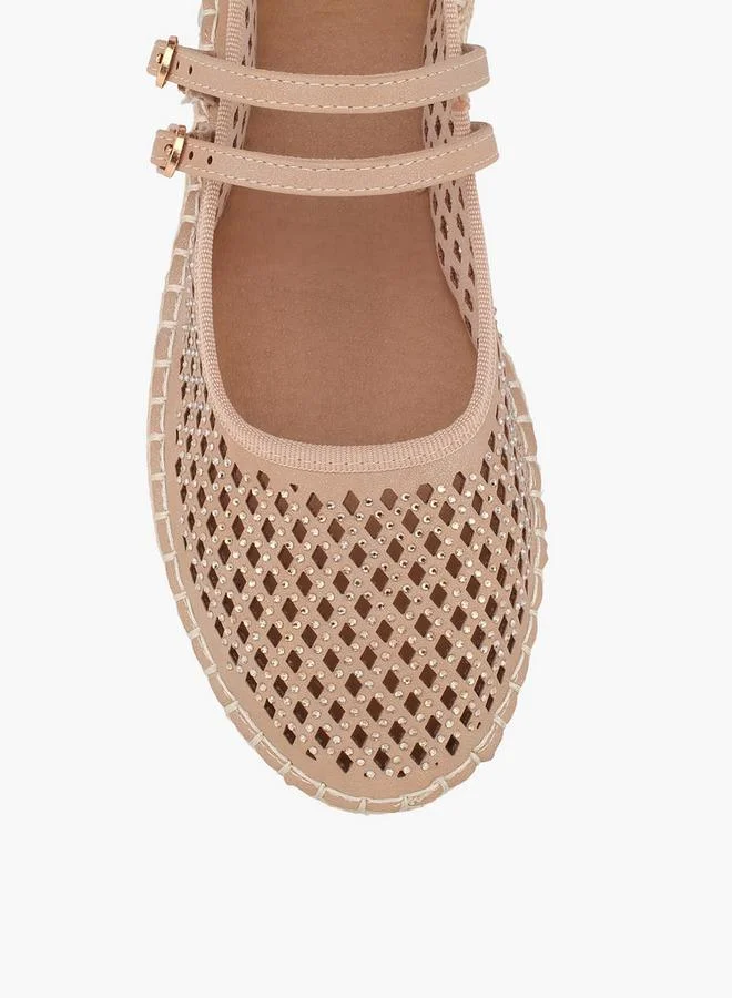 Peppermint  Women Embellished Espadrille Mary Jane Shoes for Women | Best Price UAE