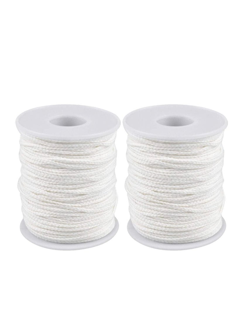 Candle Wick, 24 Ply Braided Cotton Wick Core Making Kit Low Smoke String Line Universal Spool Natural Material Handmade Supplies for DIY, 2 Rolls - pzsku/Z948AB59B3B904A7A0FC9Z/45/_/1732606957/4ee22813-b6bb-4a0b-8aef-2385c38d592f