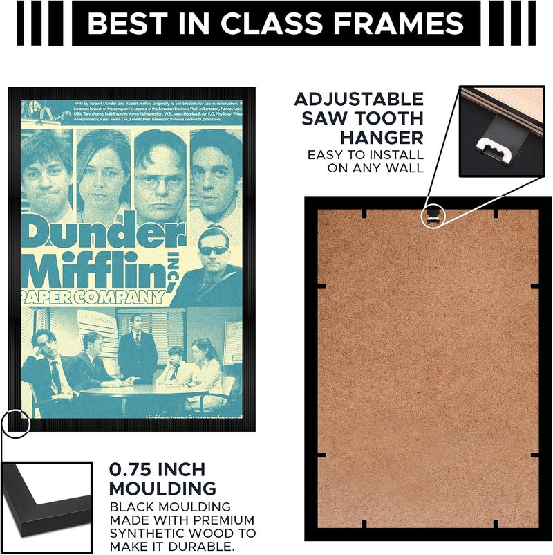 CodersParadise Dunder Mifflin Wall Poster Frames | Aesthetic A4 Poster Frames For Home, Living Room, Bedroom and Office | Wall Frames Artworks | Hanging Theme Posters - Image 3
