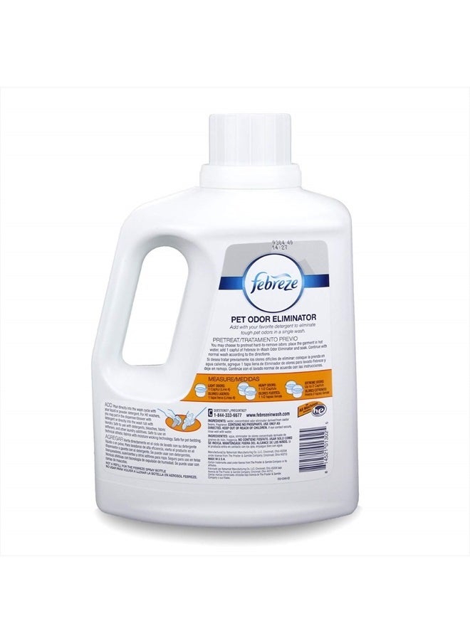 febreze - Laundry Odor Eliminator, Maximum Strength Laundry Detergent Additive, Removes Tough Odors in Clothing, In Wash Pet and Urine Odor Eliminator, Fresh Scent, 98 Fl Oz - Image 1