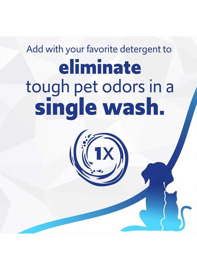 febreze - Laundry Odor Eliminator, Maximum Strength Laundry Detergent Additive, Removes Tough Odors in Clothing, In Wash Pet and Urine Odor Eliminator, Fresh Scent, 98 Fl Oz - Image 1