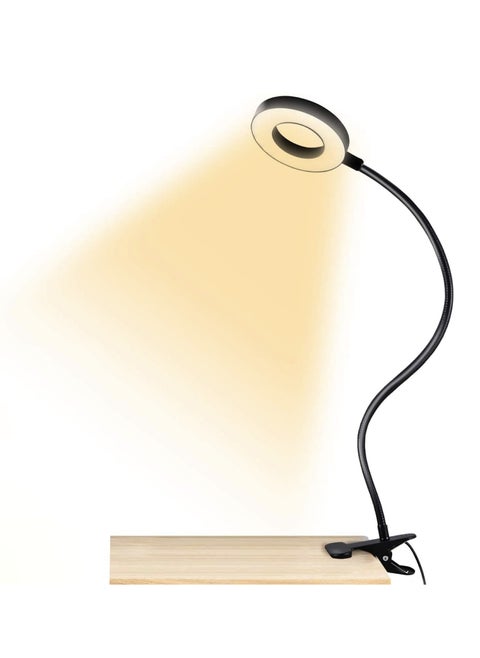 Ring Light with Clamp， For Video Conference Lighting, Computer Webcam, USB LED Laptop Light for Zoom Meetings Reading with 3 Color 10 Dimming Level