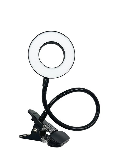 Ring Light with Clamp， For Video Conference Lighting, Computer Webcam, USB LED Laptop Light for Zoom Meetings Reading with 3 Color 10 Dimming Level