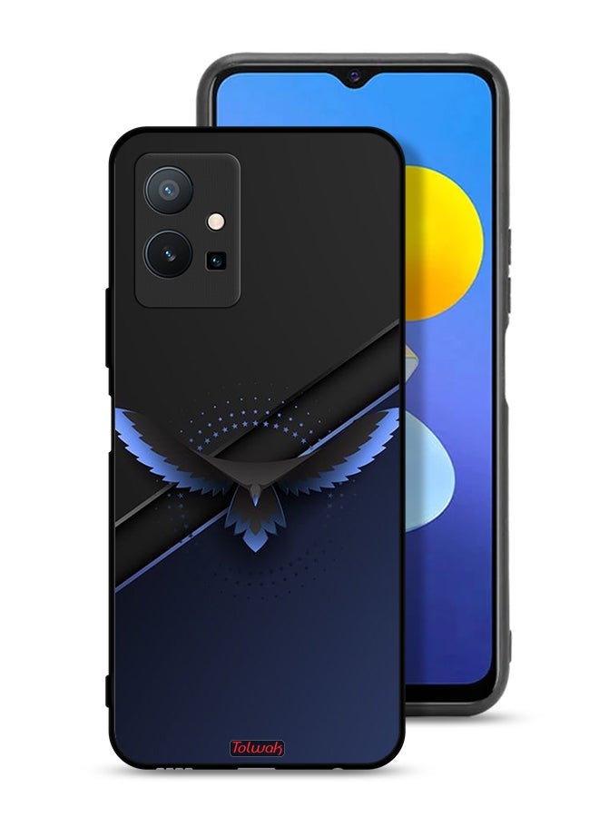 Tolwak Vivo Y75 5G Protective Case Cover Eagle Digital Abstract Art - Image 1