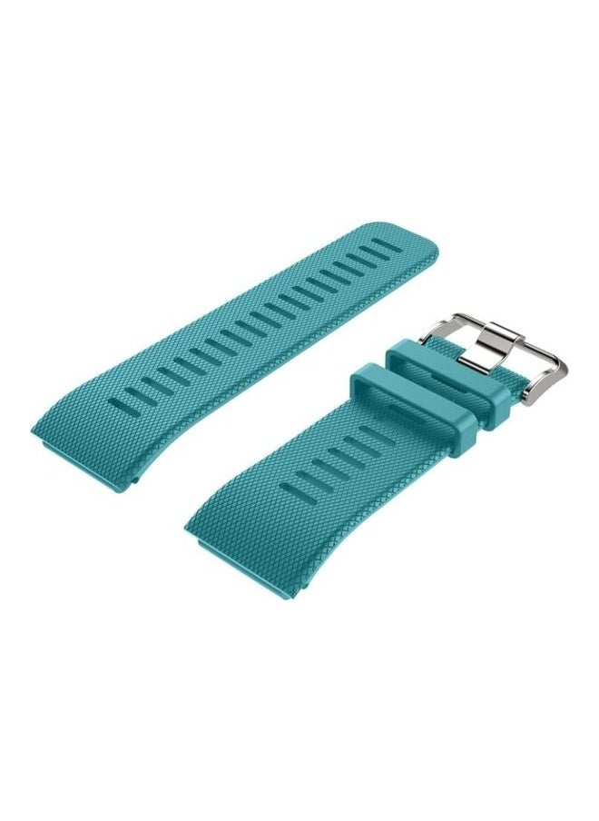 NIBEMINENT - Silicone Replacement Band For Garmin Vivoactive HR Tiffany Blue - Image 1