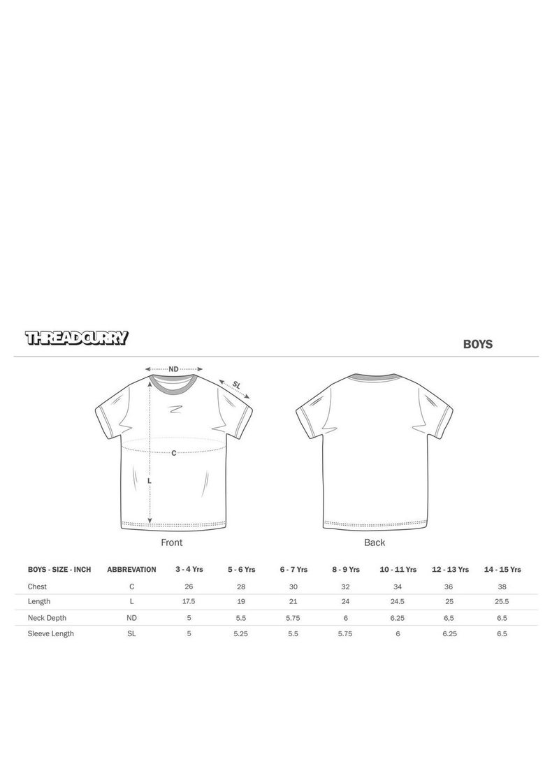 THREADCURRY THREADCURRY Creative Modern Pattern Abstract Cotton Graphic Printed Tshirt for Boys  - Image 3