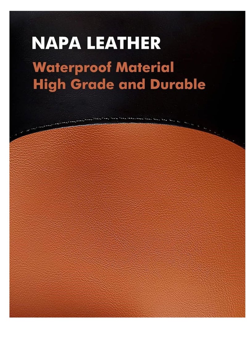 SYOSI - Collapsible Car Bin, Universal Traveling Portable Car Bin Storage, Tidy Water Resistant Leather Pop up Car Bin Storage, Hook Hanging Car Bin for Front, Back of Car, 1 Pcs - Image 1
