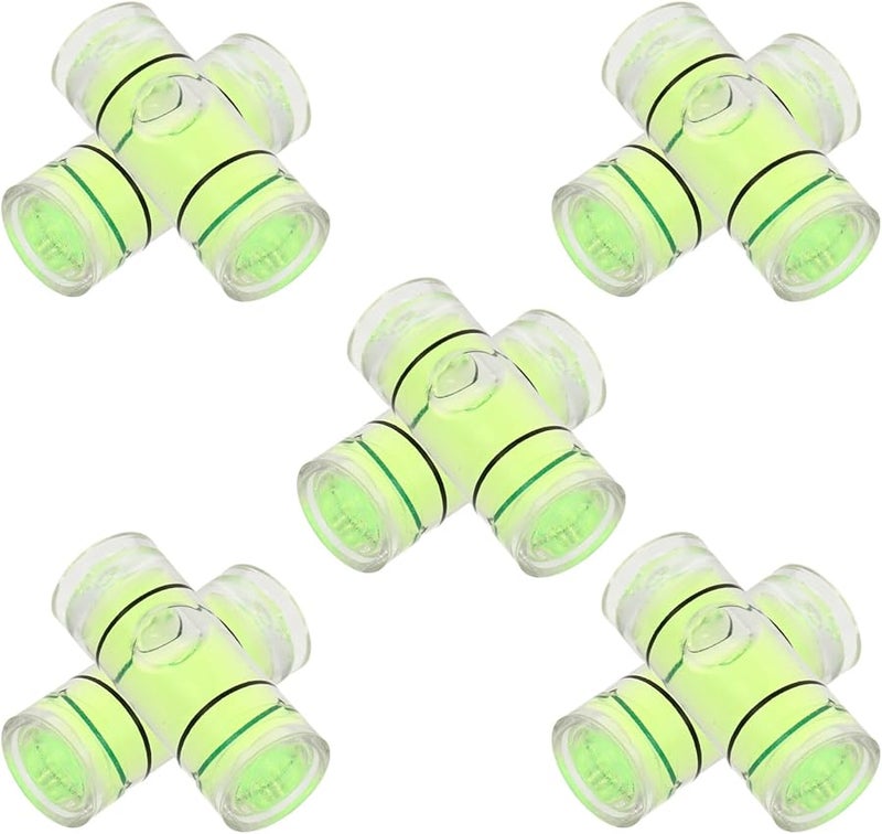 10 قطعة من قوارير مستوى الروح الصغيرة قطر 5 مم أداة تسوية دقيقة لأعمال النجارة حامل الكاميرا - Image 2