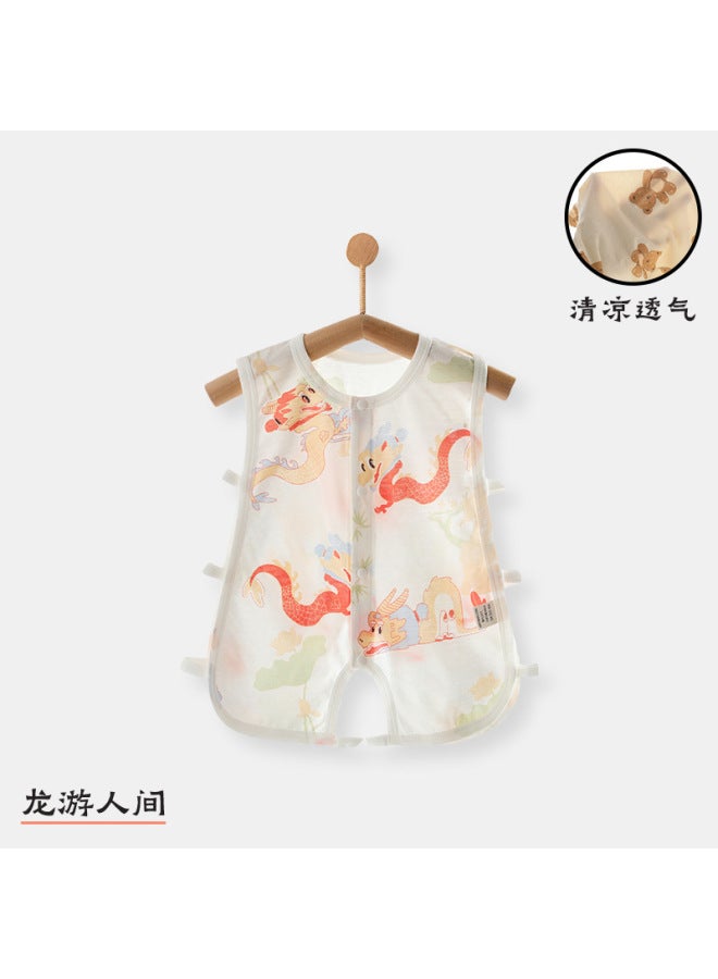 Y2302 Baby Jumpsuit Summer Thin Sleeveless Super Cute Pipa Clothes Baby One Month Old One Hundred Days Old Clothes Summer