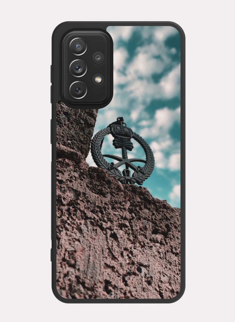 PXLAAT Samsung Galaxy A72 case cover Two Swords And Palm Tree - Image 1