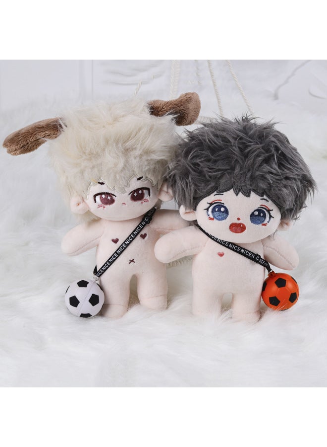 20CM Cm Doll Jewelry No Attribute Cotton Doll Basketball 15CM Baby Football Backpack Wholesale-Specifications:One Size Fits All-color:black Orange Football - Image 3