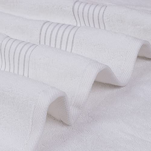 Utopia Towels 4 Pack Bath Towels Set, 27 by 54 Inches, 100% Ring Spun Cotton, Quick Dry, Highly Absorbent, Soft Feel Towels, Perfect for Daily Use, White - Image 4