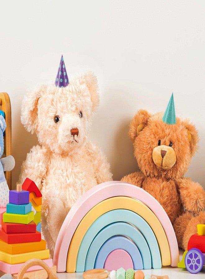 Atiloy 10 PCS Mini Birthday Party Hats Lovely Glitter Cake Cone Birthday Paper Hats，Mini Small Party Headwear for Stuffed Animals Pets Baby，Assorted - Image 3