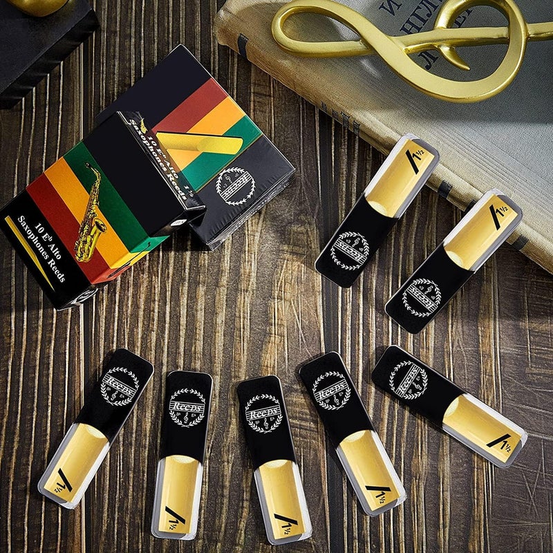 أعواد ساكسفون ألتو من SYOSI، أعواد ساكسفون من الخيزران مع حقيبة فردية، للكلارينيت السوبرانو أو ساكسفون الألتو (قوة 1.5 بوصة) 20 قطعة - Image 5