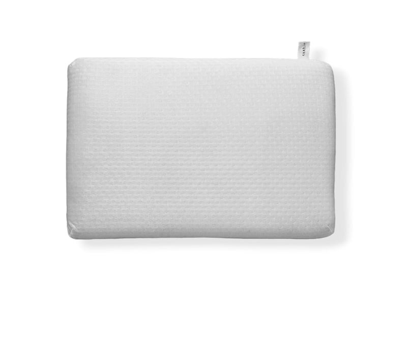 CUSHIO Orthopedic Memory Foam Pillow - 20x12x3 inches (Set of 1) - Ergonomic Support & Plush Comfort - Removable Soft Cover (White) - Image 1