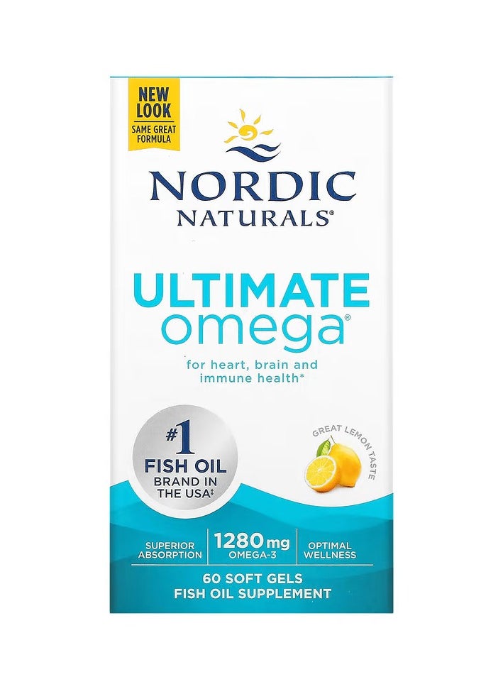 Nordic Naturals Ultimate Omega Lemon 1,280 mg, 60 Soft Gels 640 mg per Soft Gel - pzsku/Z948B3AB115BE40349C10Z/45/_/1708767513/9eabc074-2b4e-4f0a-8fc3-0b5f3369aa4b