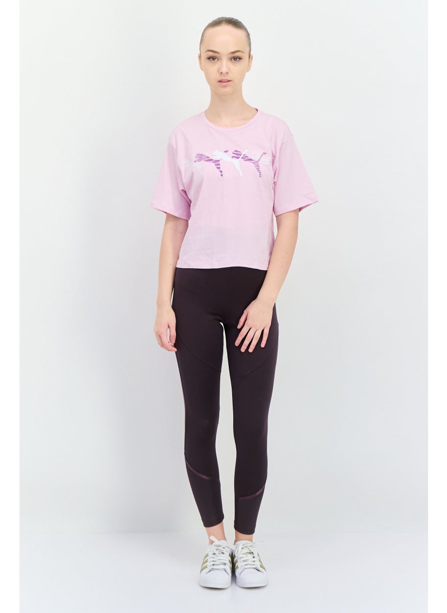 PUMA Women Sportswear Fit Short Sleeve Outdoor T Shirt, Light Purple  - Image 4