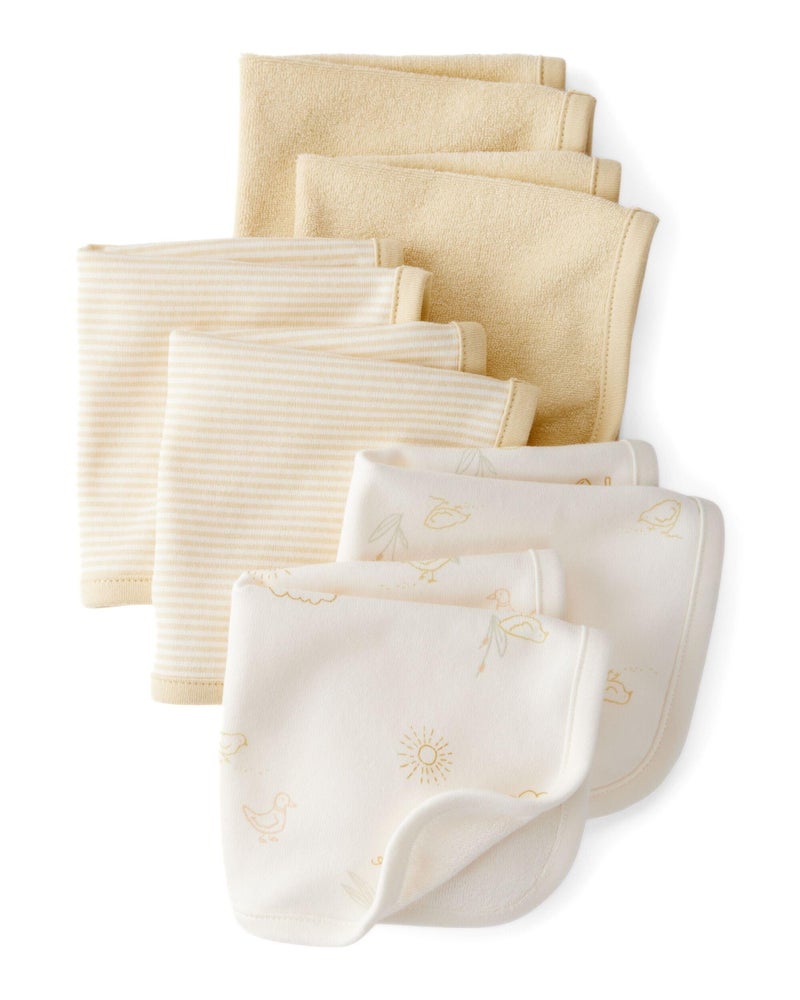 carter's مناديل كارترز 6 قطع (عاجي/أصفر) - Image 1