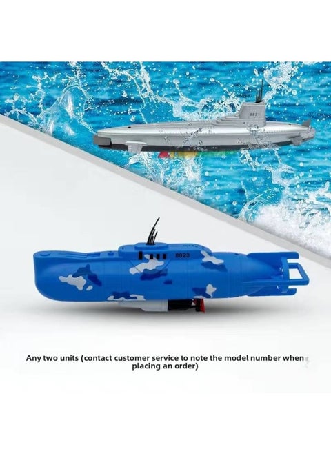 L Mini Six-Way Remote Control Submarine Speedboat Nuclear Submarine Aircraft Carrier Hovercraft Fish Tank Charging Water Toy-Color:Any Two-Specification:Basic Version (comes With Ordinary Battery)