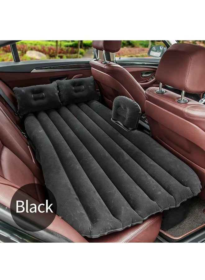 مرتبة هوائية للسيارة SUV مقاس 131x75 سم – سرير خلفي قابل للنفخ من PVC بطبقة مخملية مع مضخة هواء للسفر والتخييم والرحلات الطويلة - Image 2