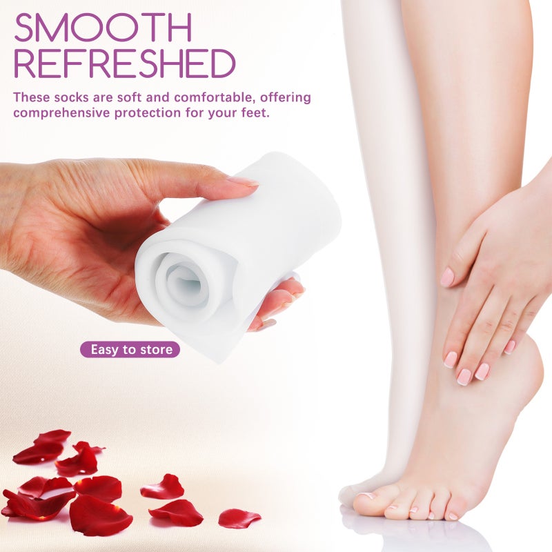 2pcs Moisturizing Socks Overnight Spa Sock Cosmetic Moisturizing Socks Knee High Sock For Men And Women Dry Cracked Feet - Image 3
