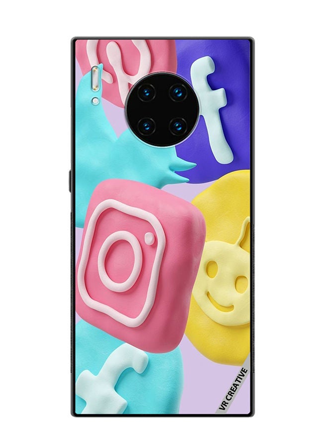 VR CREATIVE Protective Case Cover For Huawei Mate 30 Pro Icon Design Multicolour - Image 1