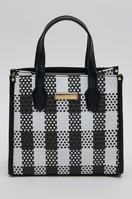 أر أند بي Checked Mini Bag