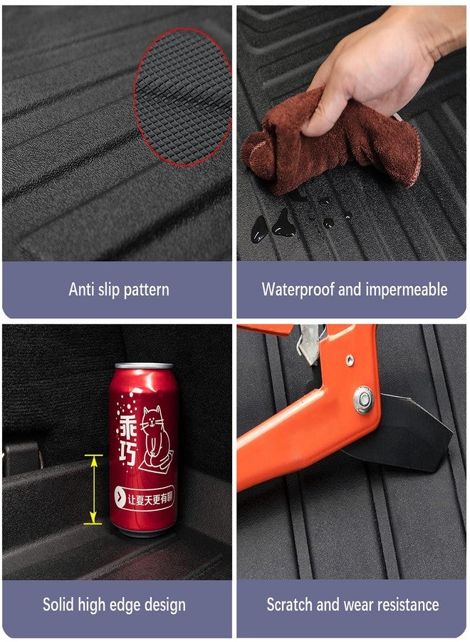 Elsetyler Rear Seat Back Cover Backrest Protector for 2018-2024 Volkswagen Tiguan 5 Seat Accessories with Hook&Loop Split Dog Seat Liner Pet Mat Cargo Trunk Liner - Image 5