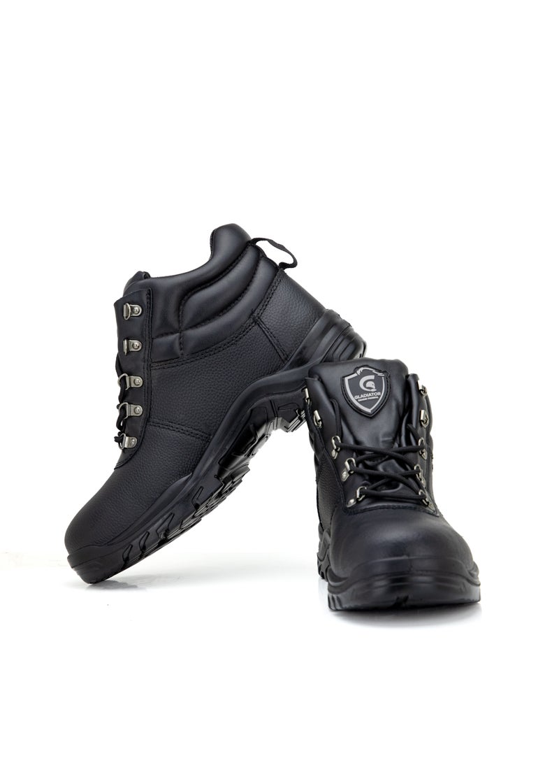 Gladiator 6054 Men’s Steel Toe High Ankle Safety Boots, Black, AK S3, Lace-Up - Image 5