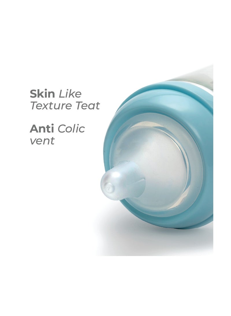Nurtur-Wide Neck Silicone 3 Flow Rate Teats-M-Clear BPA Free, Anti-choking, Wide Diameter, Super Soft - Image 2
