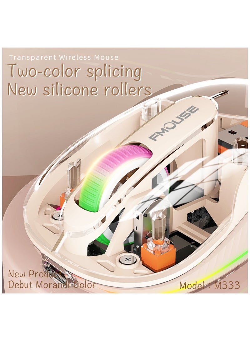 Bluetooth Wireless Transparent Mouse Supported USB&Type MacBook Air&Microsoft Rechargeable Mouse  - Image 1