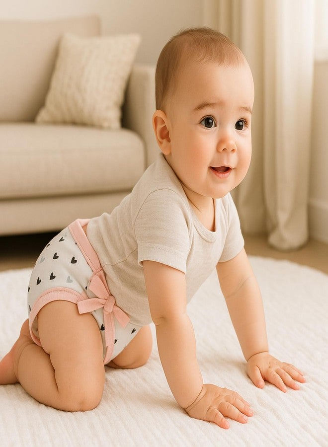 Adhigams Newborn Cotton Nappy for baby | Reusable & Washable Multicolor Cloth Langot Diaper Pants | Soft & Breathable Cotton Underwear for infants, Boys & Girls (0-6Months, 6, count) - Image 2