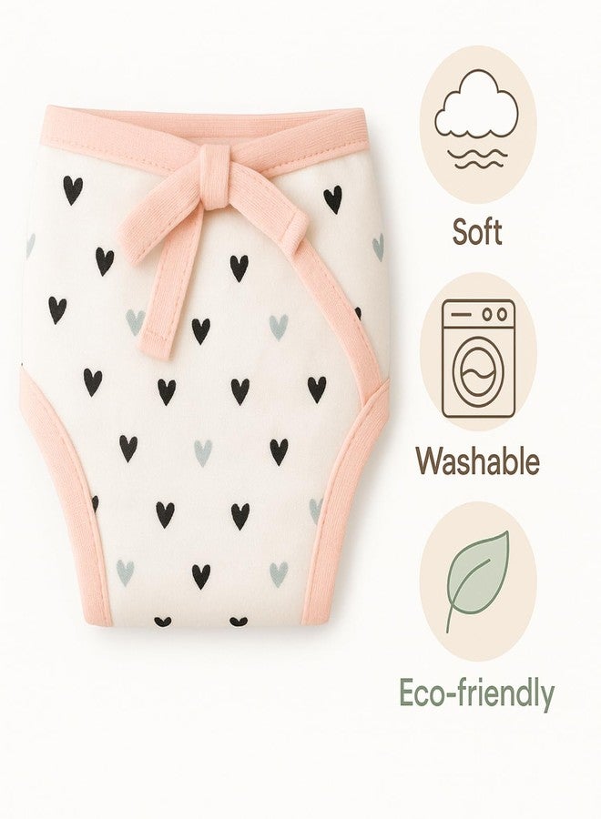 Adhigams Newborn Cotton Nappy for baby | Reusable & Washable Multicolor Cloth Langot Diaper Pants | Soft & Breathable Cotton Underwear for infants, Boys & Girls (0-6Months, 6, count) - Image 3