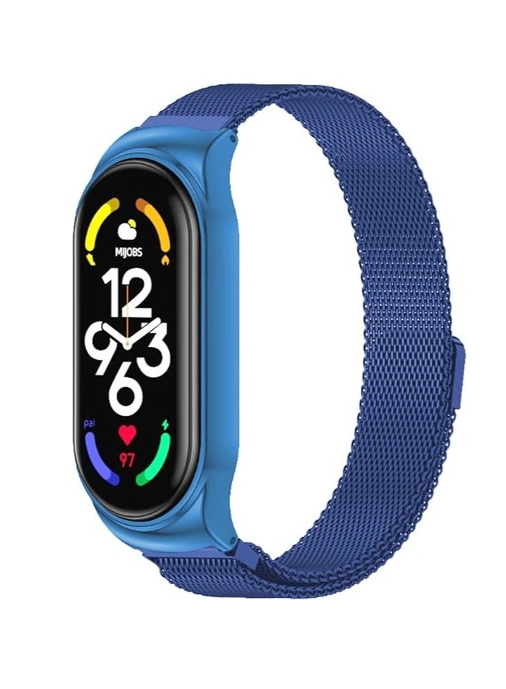 Strap for Xiaomi Mi Band 4 Mi Band 4Breathable Replacement Strap For Band 3/Mi Band 4 Smart Band Watch Strap Wristband Bracelet for Women Men BLUE