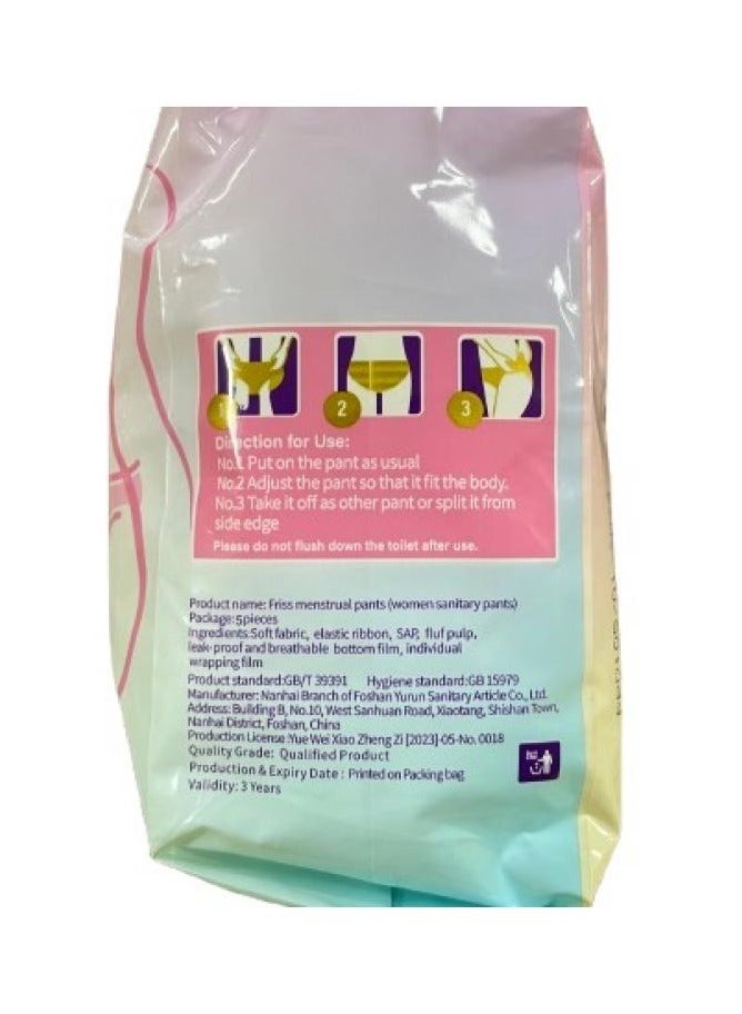 10-Pack Medium to Large Overnight Period Panties – High-Absorbency Leakproof Underwear for Heavy Flow – Soft, Breathable, Menstrual Briefs - Image 5