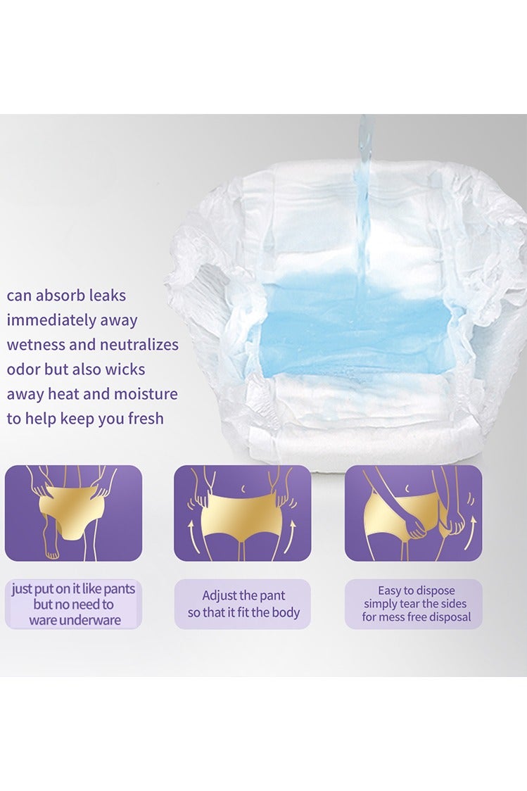 10-Pack Medium to Large Overnight Period Panties – High-Absorbency Leakproof Underwear for Heavy Flow – Soft, Breathable, Menstrual Briefs - Image 3