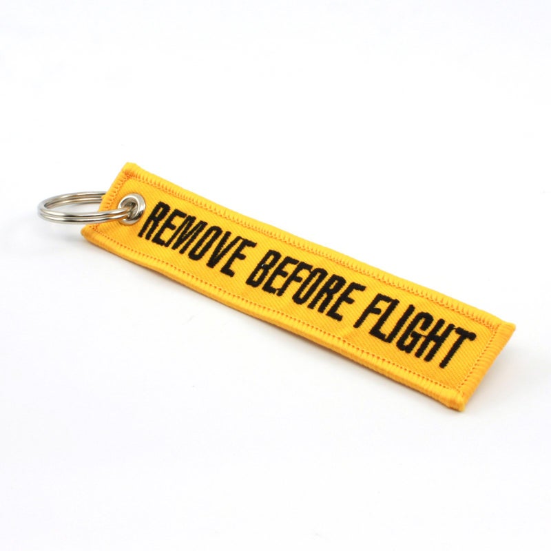 Rotary13B1 Remove Before Flight Keychain - Yellow - Image 3