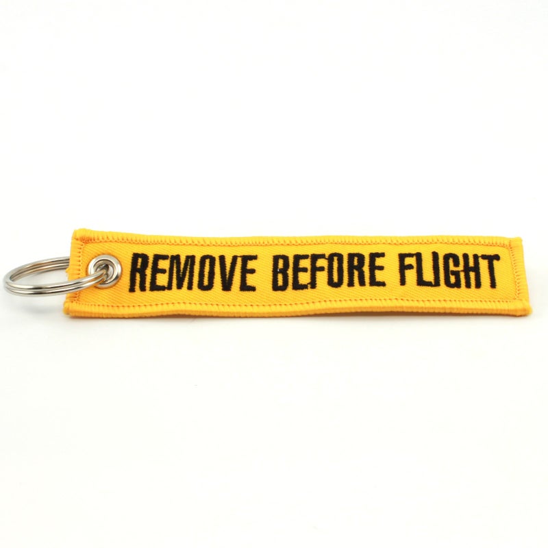 Rotary13B1 Remove Before Flight Keychain - Yellow - Image 2