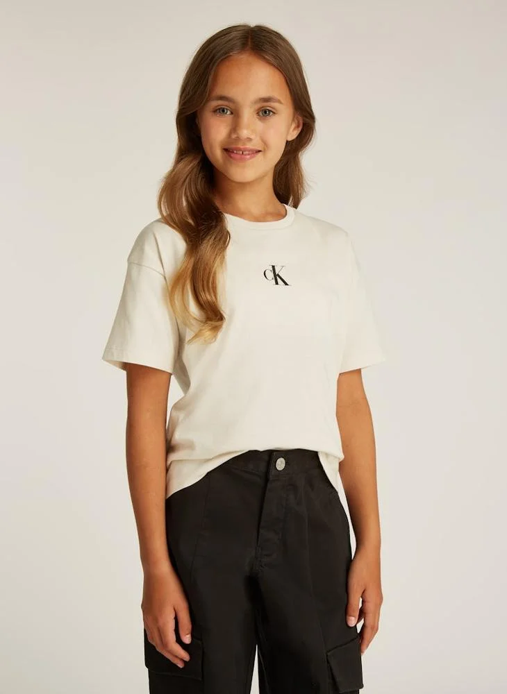 كالفن كلاين جينز Youth Logo Boxy T-Shirt