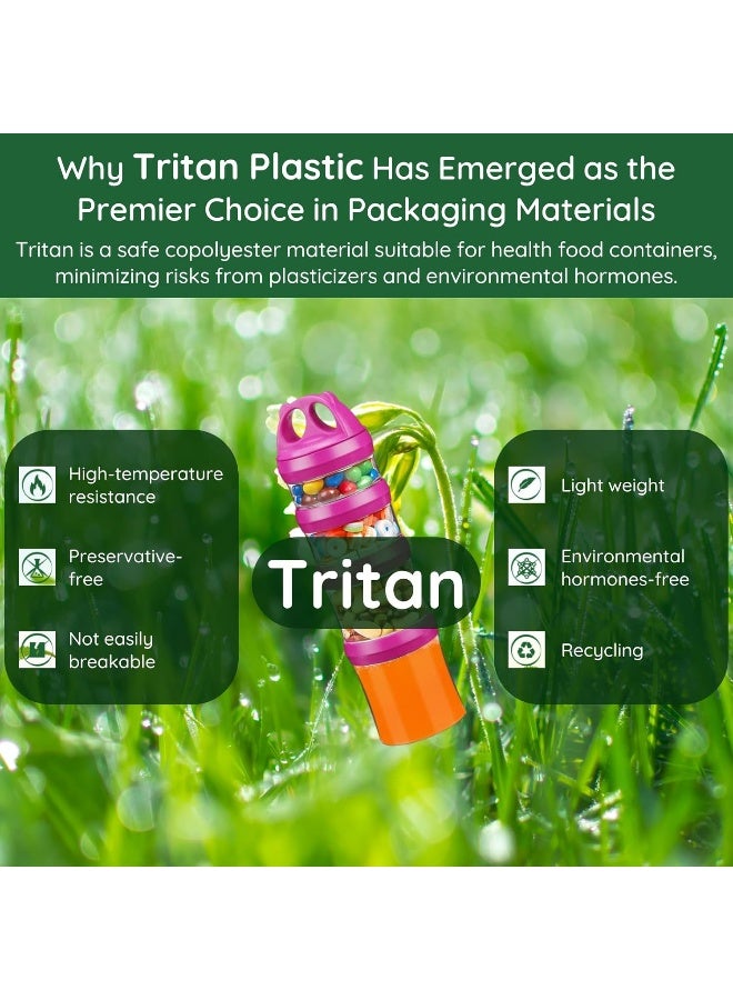 BeneLabel Snack Jars 4-Piece Twist Lock Stackable Containers - Image 2