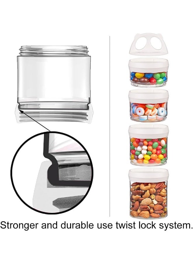 BeneLabel Snack Jars 4-Piece Twist Lock Stackable Containers - Image 5