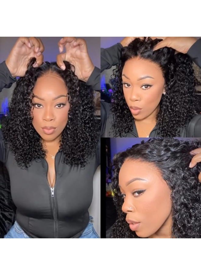 Asteria Curly Human Hair Wig 7x4 Ready To Wear Glueless Wigs Human Hair Pre Plucked Pre Cut Curly Lace Front Wigs Human Hair Wigs For Black Women 16 Inch - Image 4