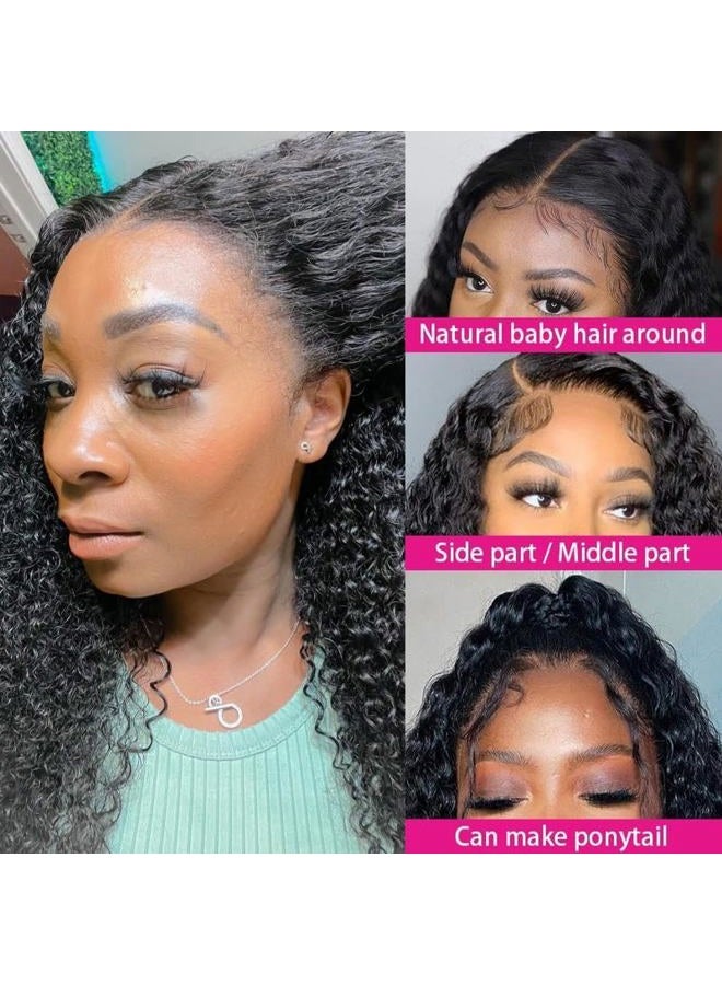 Asteria Curly Human Hair Wig 7x4 Ready To Wear Glueless Wigs Human Hair Pre Plucked Pre Cut Curly Lace Front Wigs Human Hair Wigs For Black Women 16 Inch - Image 5