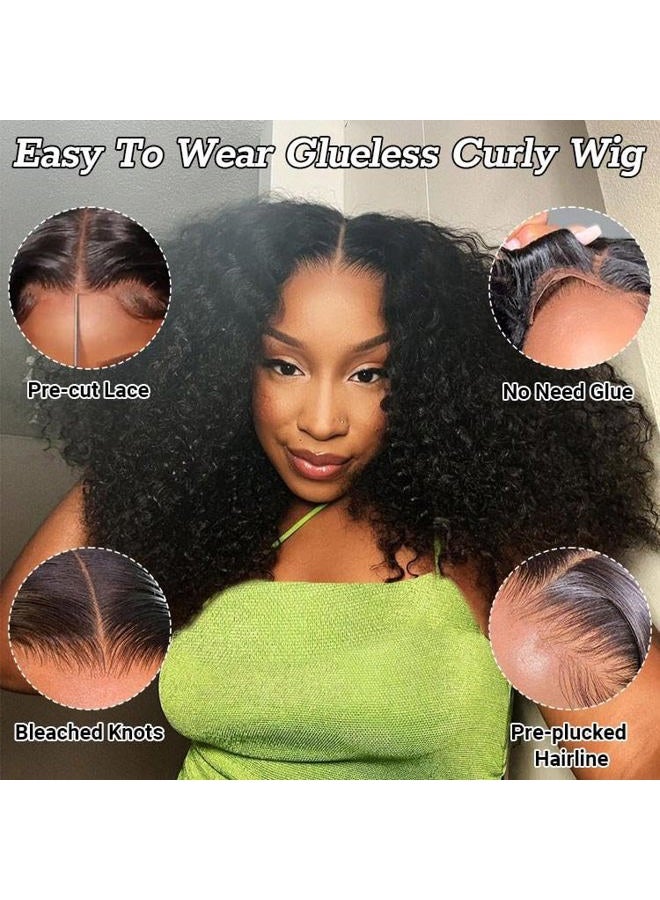 Asteria Curly Human Hair Wig 7x4 Ready To Wear Glueless Wigs Human Hair Pre Plucked Pre Cut Curly Lace Front Wigs Human Hair Wigs For Black Women 16 Inch - Image 3