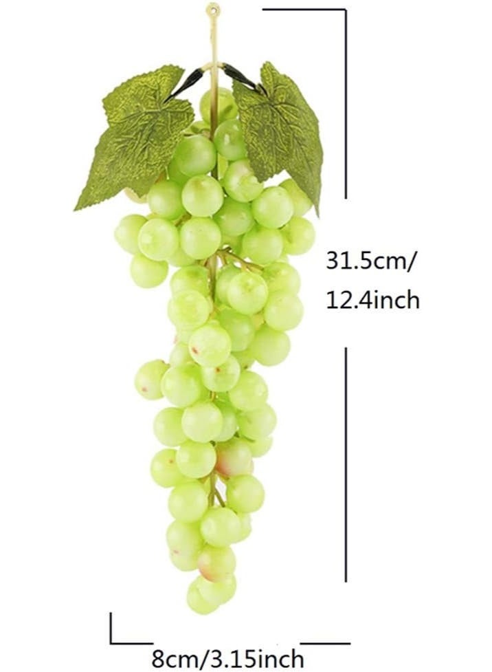 Artificial Green Grapes Lifelike Decoration Model, 31.5cm Length, 1 Piece - Image 2