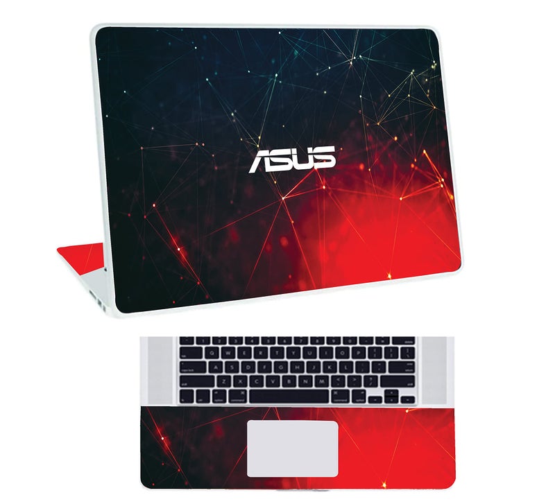 Inkykart Pattern A1 Top+Wrist Pad Vinyl Laptop Skin/Sticker/Cover for 15 to 15.6 Inches Laptops Laminated-Removable-HD Quality Compatible for Asus.(15x10 Inches) - Image 1