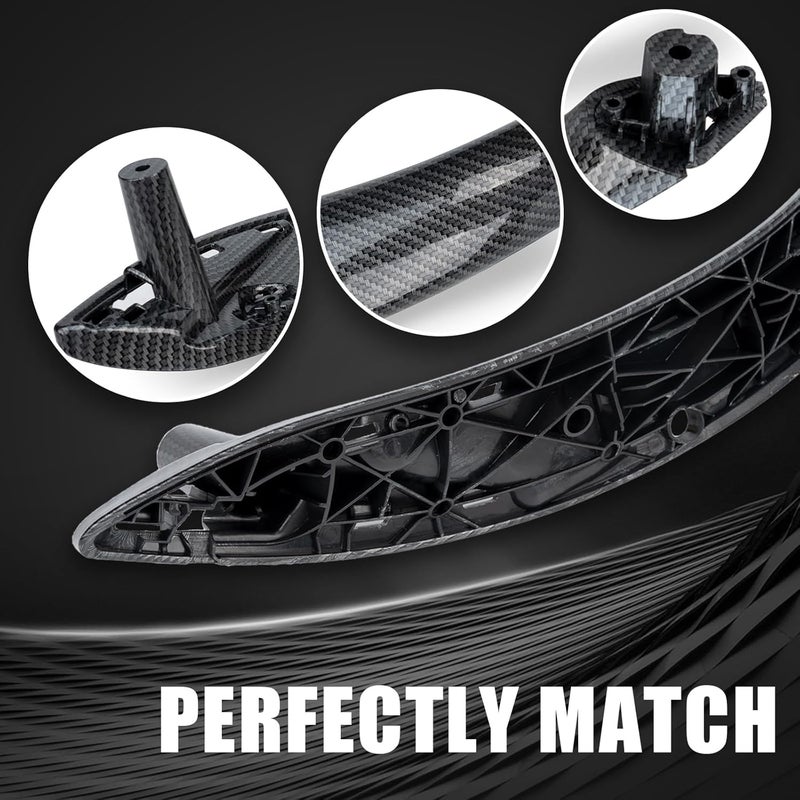 WEILEITE Front Left Driver Side Interior Inner Inside Door Pull Handle Grab Trim Compatible with BMW 3 Series 4 Series 320,328,330,335,M3 2012-2018 and 428, 435,M4 2014-2017 Replace 51417279311 - Image 5