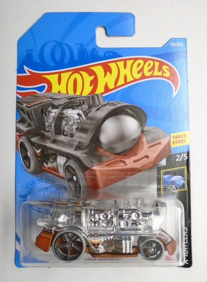 DieCast Hotwheels Loco Motorin (Clear/Chrome) 99/250, X-RAYCERS 2/5 - Image 1