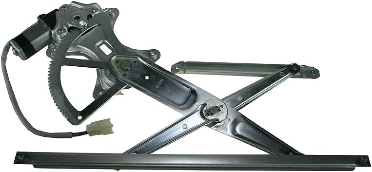 TRQ Front Right Power Window Regulator & Motor Assembly Passenger Side Compatible with 2003-2008 Pontiac Vibe GM1351158 GM1351183 - Image 2