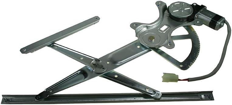 TRQ Front Right Power Window Regulator & Motor Assembly Passenger Side Compatible with 2003-2008 Pontiac Vibe GM1351158 GM1351183 - Image 1